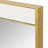 Lina Rectangular Metal Wall Mirror with Marble-1622847877