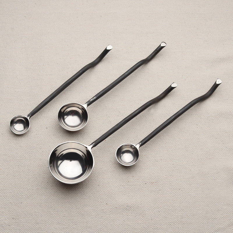 INOX Artisans Twig Black Measuring Spoons Set
