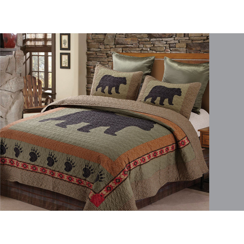 Rangeworthy Polyester Geometric Shapes Quilt, King Quilt + 2 Shams