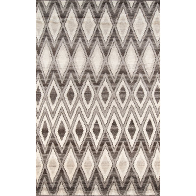 Atlas Wool Geometric Area Rug in Brown