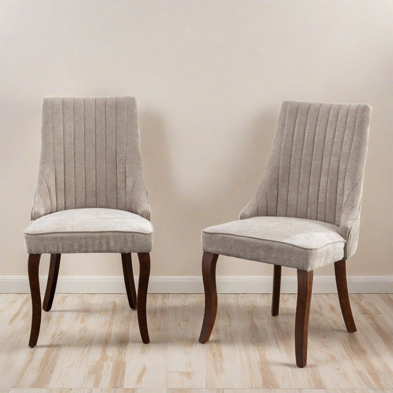 Ensemble de 2 chaises d'appoint Modern Kitchen, Beige