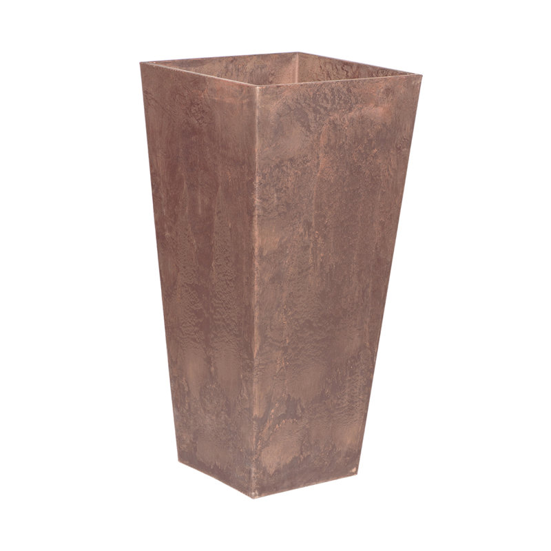 Sewickly Pot Planter, Rust, 35.5" H x 16" W x 16" D