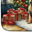 Tapis de vaisselle Leonberger and Santa Claus