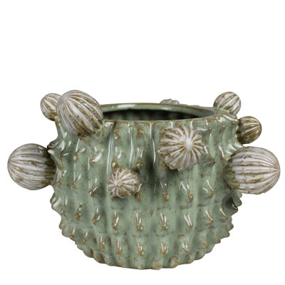 Cactus Cachepot, Ceramic - 4”