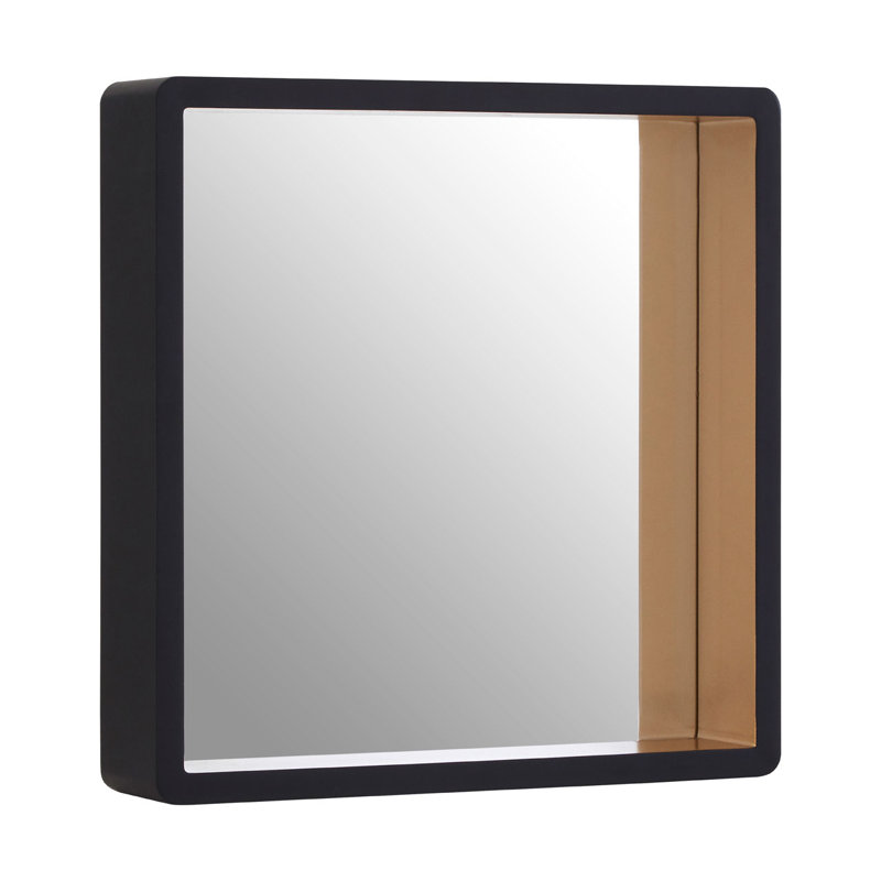 Annalise Manufactured Solid Wood Concave Wall Mirror, 54cm H x 54cm W