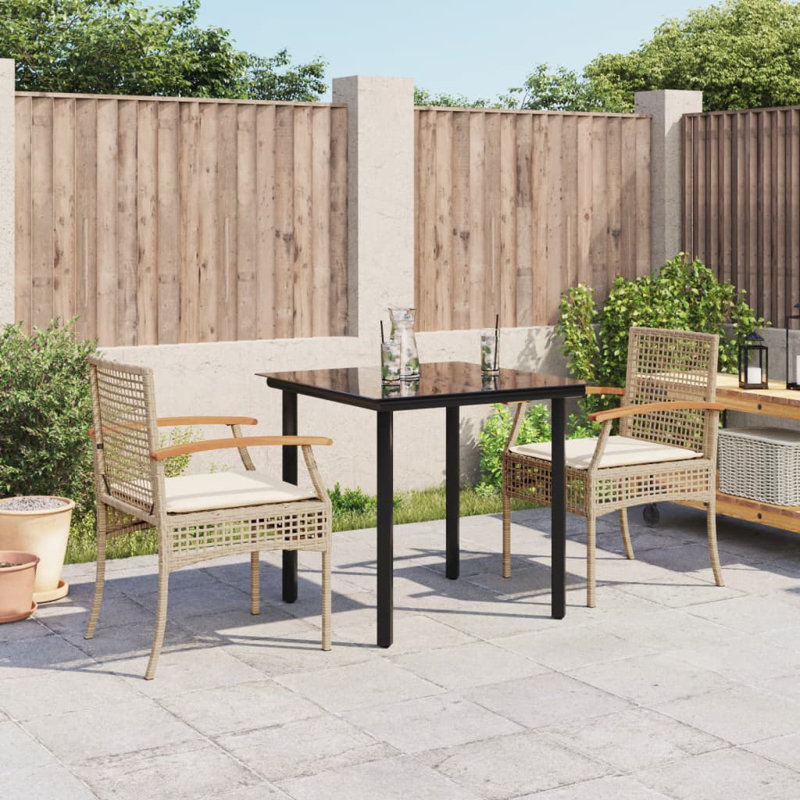 Nyha Patio Dining Set with Square Table