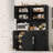 Large Capacity Push-Pull Trash Can Cabinet With Microwave Shelf,Free Standing Kitchen Storage Cabinet-116786939
