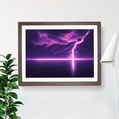 Futuristic Lightning Bolt - Single Picture Frame Print