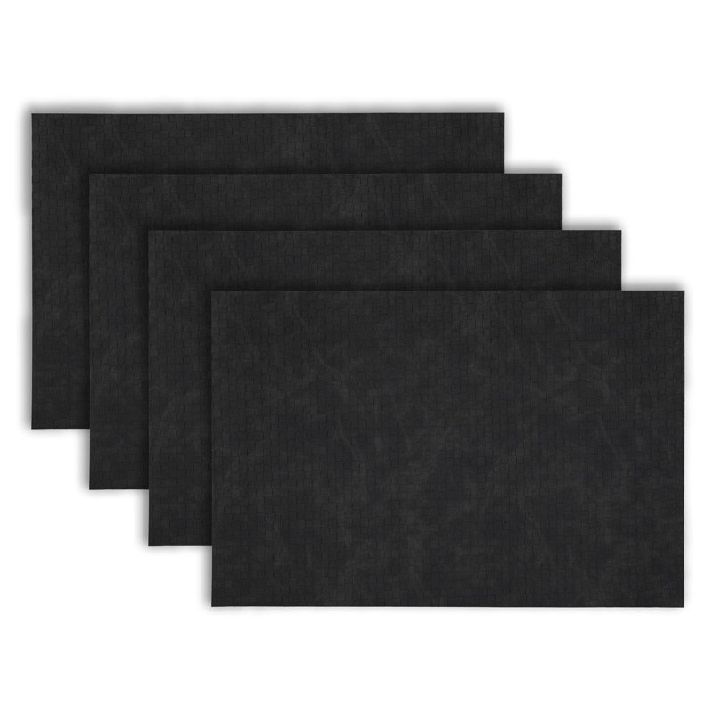 Ensemble de 4 napperons de table de salle à manger résistants à la chaleur de 12 po x 18 po pour 4 ensembles de cuisine et de salle à manger de style campagnard, bohème et moderne Facile à nettoyer, durable et élégant