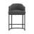 27" H Counter Height Bar Stools Set of 3, Modern Counter Stools with Curved Backrest and Arms, Black Metal Frames, Linen Fabric Upholstered Barstools for Kitchen Island, Home Bar-318224816