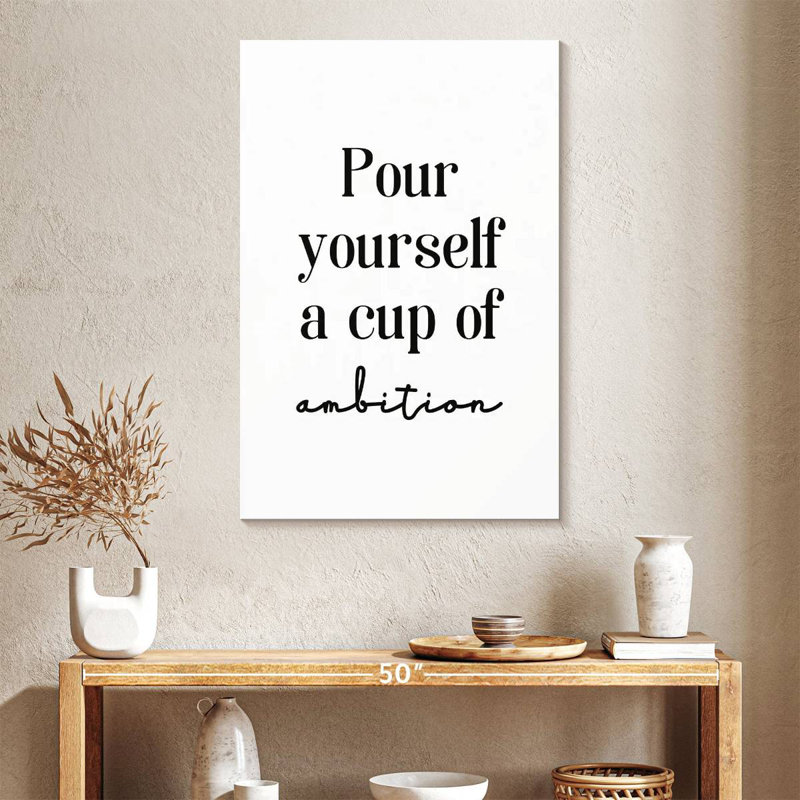 Tasse d'ambition, H 39 po x l 26 po