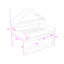 Lit mezzanine double avec toit, armoire, tablettes et garde-corps-1491762167