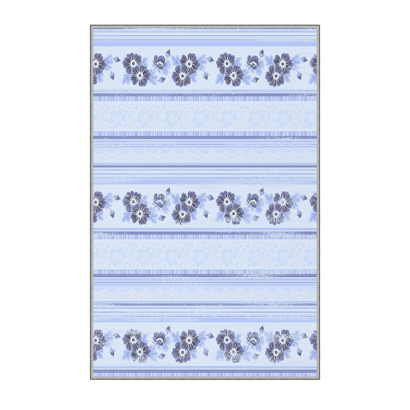 Premium Hall Carpet, 2.6 x 9.8 ft, 100% Polyester, 0.3 in Pile Height | Antibacterial, Non-Slip PVC Felt Dot Underside | Machine Washable, 3D Digital Printing | Durable & Stylish for Home Décor