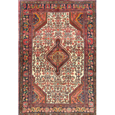 Tapis oriental rouge / beige