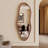 Full Length Mirror, 65"x22" Irregular Full Body Mirror with Solid Wood Frame,,Large Wavy Wall Mirrors for Living Room Entryway Bedroom,Horizontal/Vertical,Walnut-1267793578