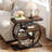 Wood and Metal 4-Tier End Table-1826771374-1826771368