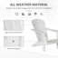 Chaise Adirondack avec porte-gobelet Outsunny