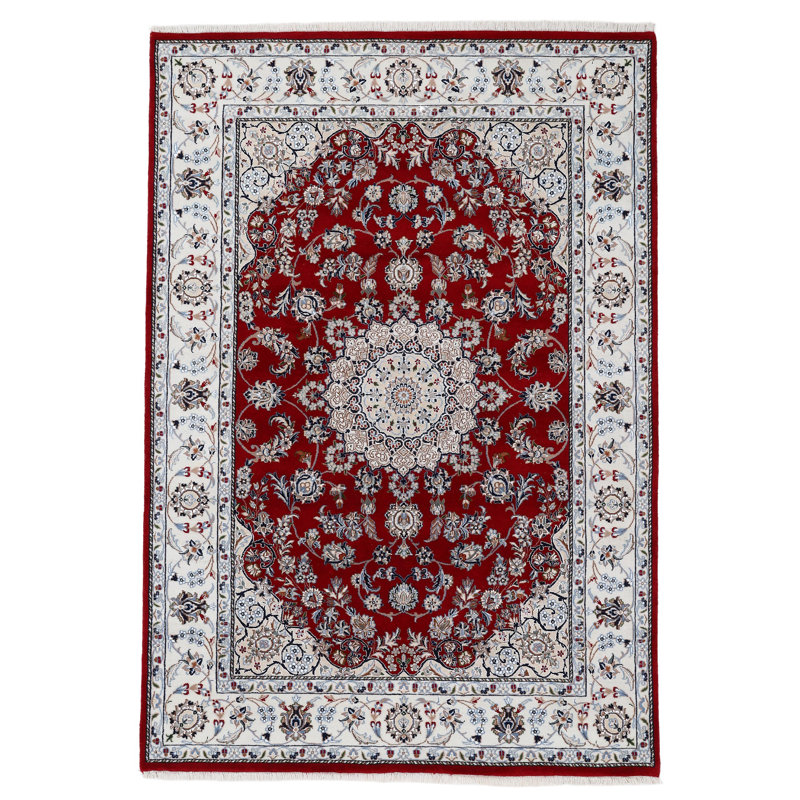Nain Oriental Hand Woven Area Rug, Rectangle 120 x 180cm