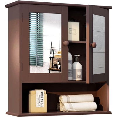 Armoire à pharmacie avec miroir l 22 po H 22,8 po Revathi