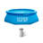 Plastic Round Inflatable Pool 30'' H x 96'' W x 96'' L , with Pump Included