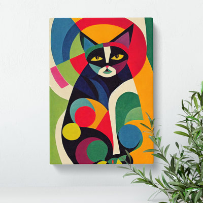 XC1022-240X Abstract Cat No.3 - Wrapped Canvas Print