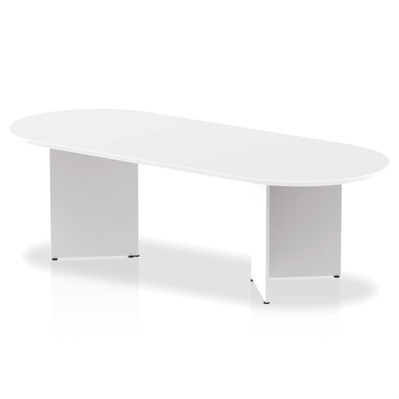 Kyvan Rectangle Conference Table, 73cm H x 240cm L x 100cm D, White