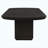 Burnished black and cream 9-piece rectangular dining table set