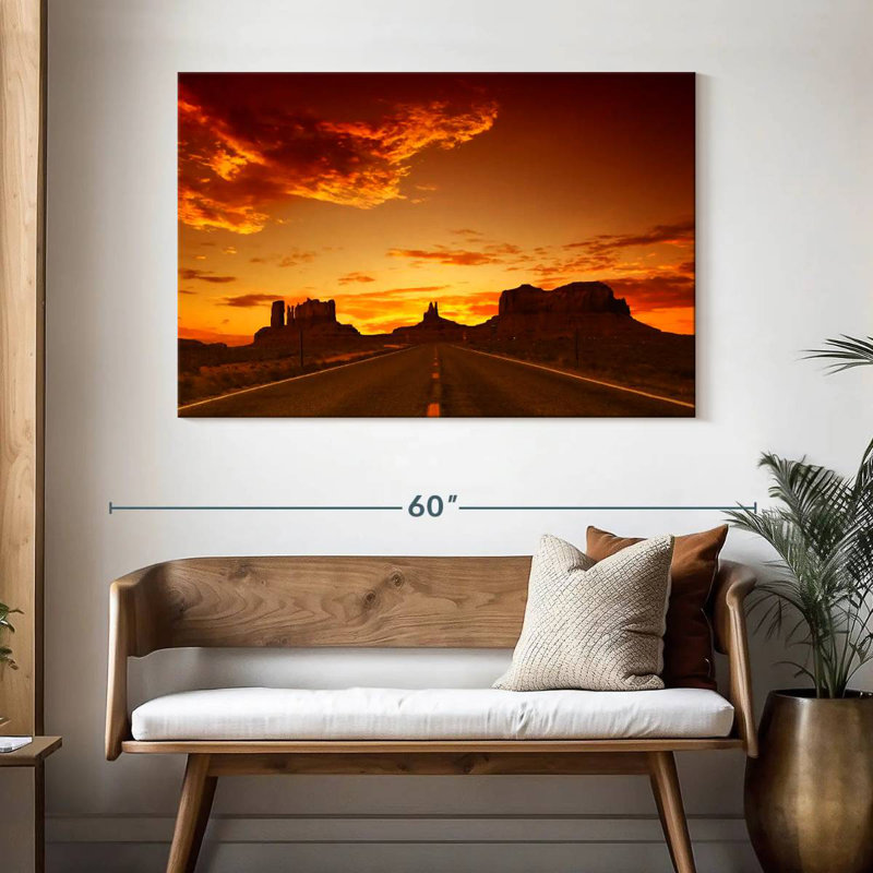 Mehar Road Sunset, 32" H x 48" W