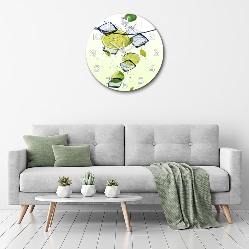 Johntae Glass Wall Clock