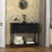 Farmhouse Wood Console Table with Drawers and Cabinet for Entry and Living Room-1925925149