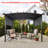 Outdoor 12 Ft. W X 9 Ft. D Steel Pergola Gazebo Outdoor Canopy