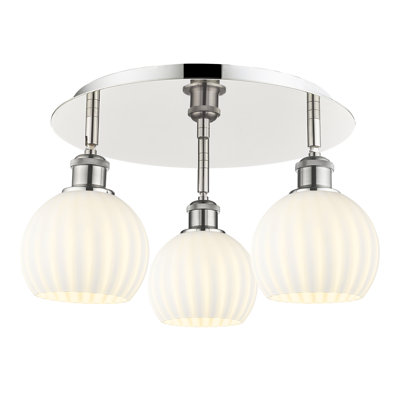 Baxman Glass Semi Flush Mount