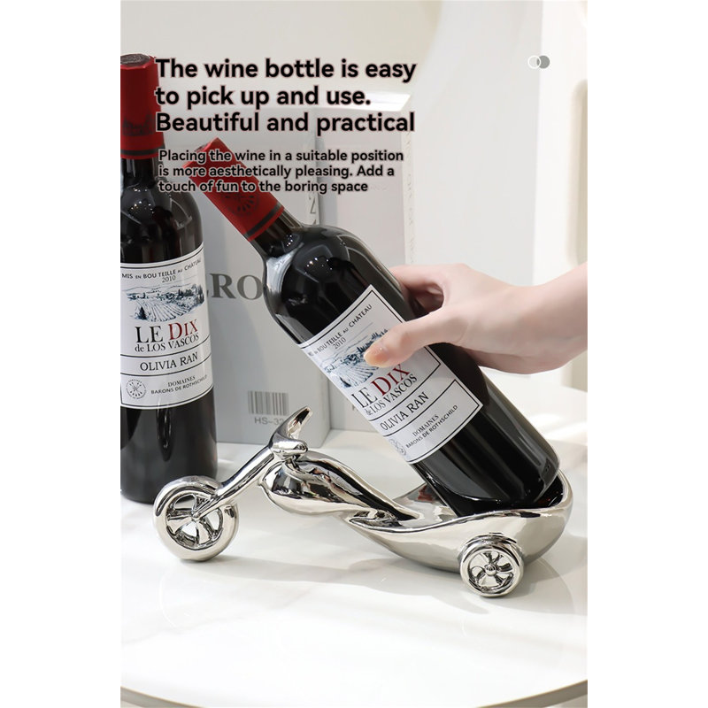 Support à vin pour moto, Argent