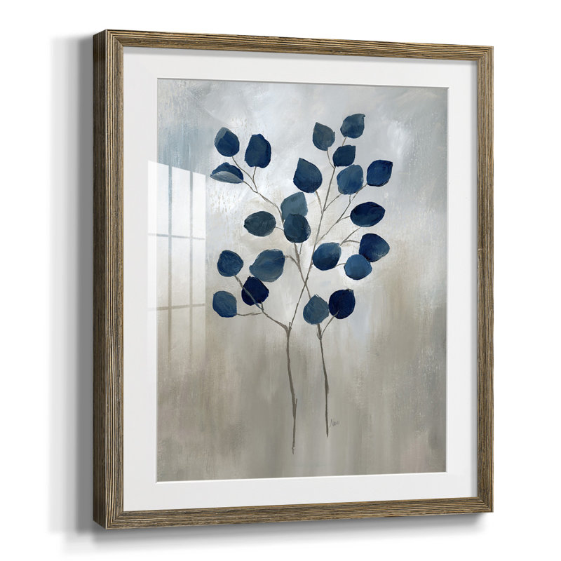 Green Shadows I, reproduction encadrée, Blanc, Papier avec cadre noyer
