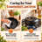 11 In Round Baking Pan with Cast Iron and Stainless Steel，roast pot,Dutch Oven with Domed Lid