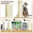 77.5 Inch Cat Tree Condo Multi-Level Kitten Activity Tower With Sisal Posts