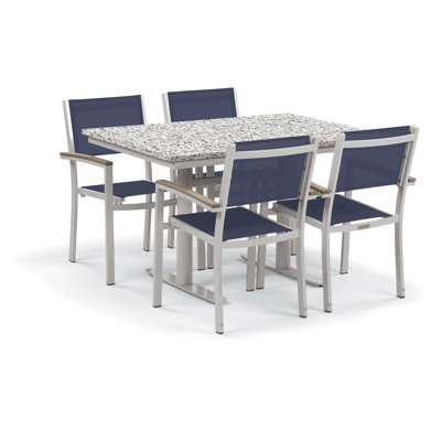 Travira 4 - Person Patio Dining Set with Rectangular Table