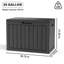 Boîte de rangement 55 gallons résistante aux intempéries - Rangement verrouillable en résine pour coussins de patio, outils de jardin et ensembles-134406262