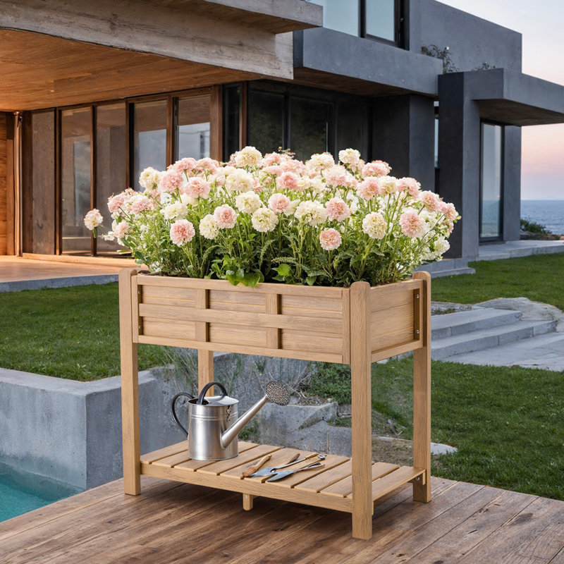 Boîte à fleurs en bois Teshara