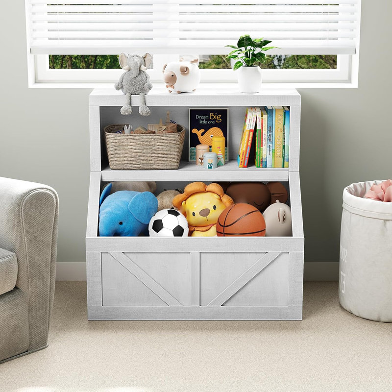 81.5cm H x 80cm W Bookcase, Beige