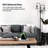 Boostarea Industrial Floor Lamp With Metal Diamond Lampshade, Modern 3-Light Stand Up Lamp For Bedroom, Living Room, Office, Kids Room, Reading, Corded Electric, Remote Control, LED Compatible