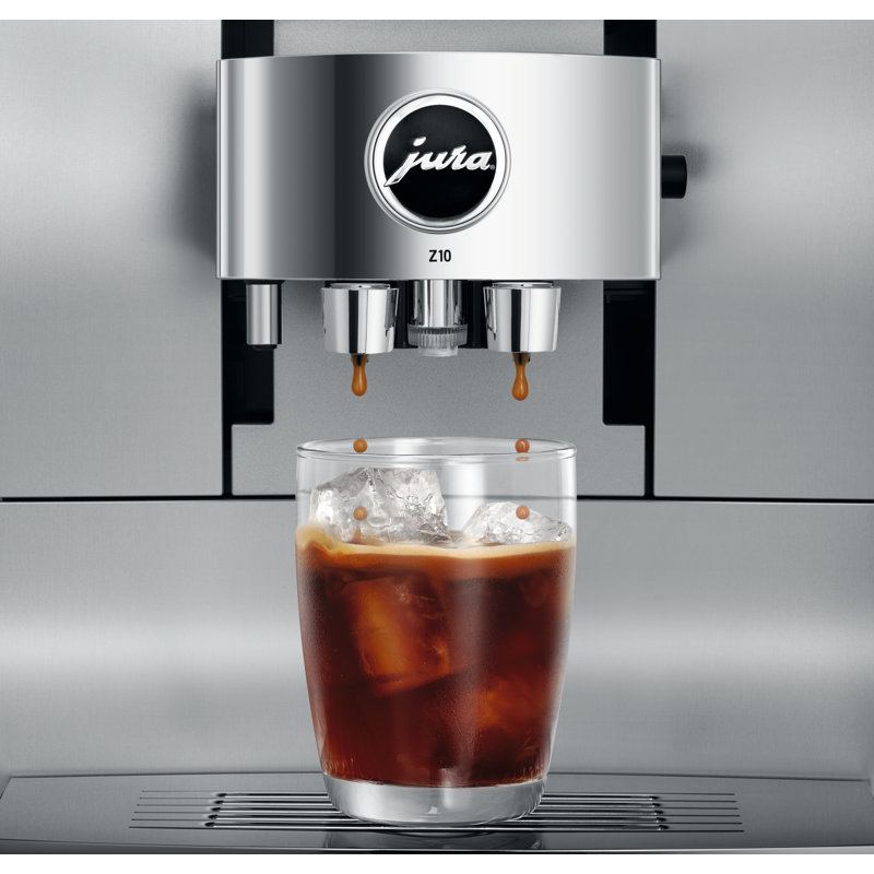 JURA Z10 Fully Automatic Espresso Machine with Cold Brew, Aluminum White