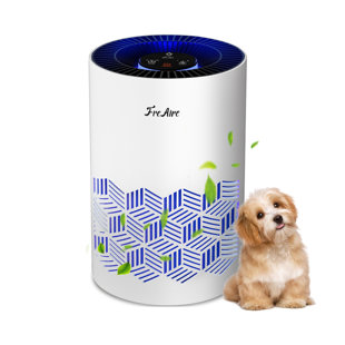 FreAire Air Purifiers for Home Covers Up to 1086 Ft², HEPA Air Purifier with RGB Lights, Air Purifier for Pets Dust Smoke Pollen Dander Smell white