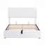 Lit moderne, lit plateforme tapissier avec système de rangement hydraulique-114231025-114231026