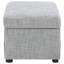 Fauteuil d'appoint pivotant avec rangement relevable Odis