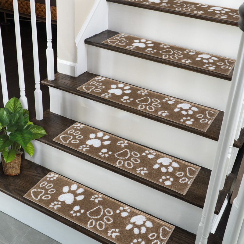 Tapis d'escalier beige Eulau