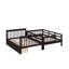 Lit superposé avec tiroirs et escaliers, structure de lit superposé avec tablettes de rangement, lit superposé en bois-1885070645