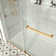 Opal Mirage MCOCOD 60" W x 66" H Double Smooth Sliding Frameless Tub Door and Anti-Collision Function with 3/8"(10mm)Clear Glass