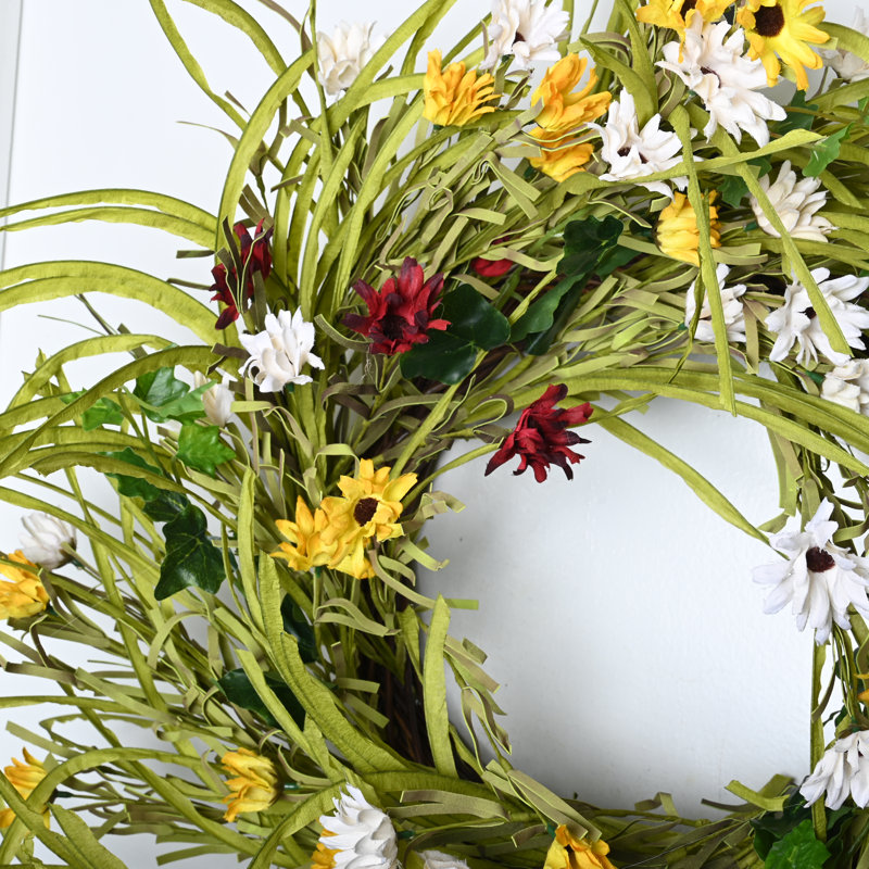 Daisy Weeds Grapevine 26" Wreath