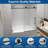 55"-60" W x 63" H Frameless Sliding Tub Door with 5/16" (8mm) Clear Tempered Glass -112128099
